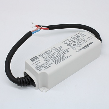 XLN-40-H - AC-DC LED-драйвер, CC, 40Вт, вход 100…305В AC, 47…63Гц, выход 1050 (600…1400/NFC)мА/9…54В, изоляция 3750В AC, IP67, 114х44х32мм, -25…+85°С