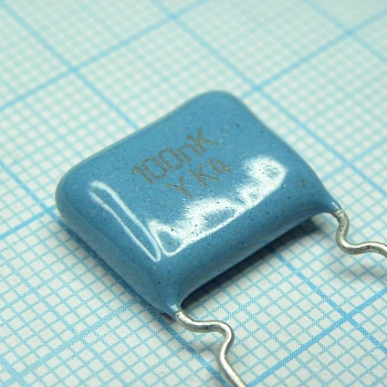 К73-17-400-0.1  10% - Конденсатор металлопленочный полиэтилентерефталатный 400В 0.1мкФ ±10%