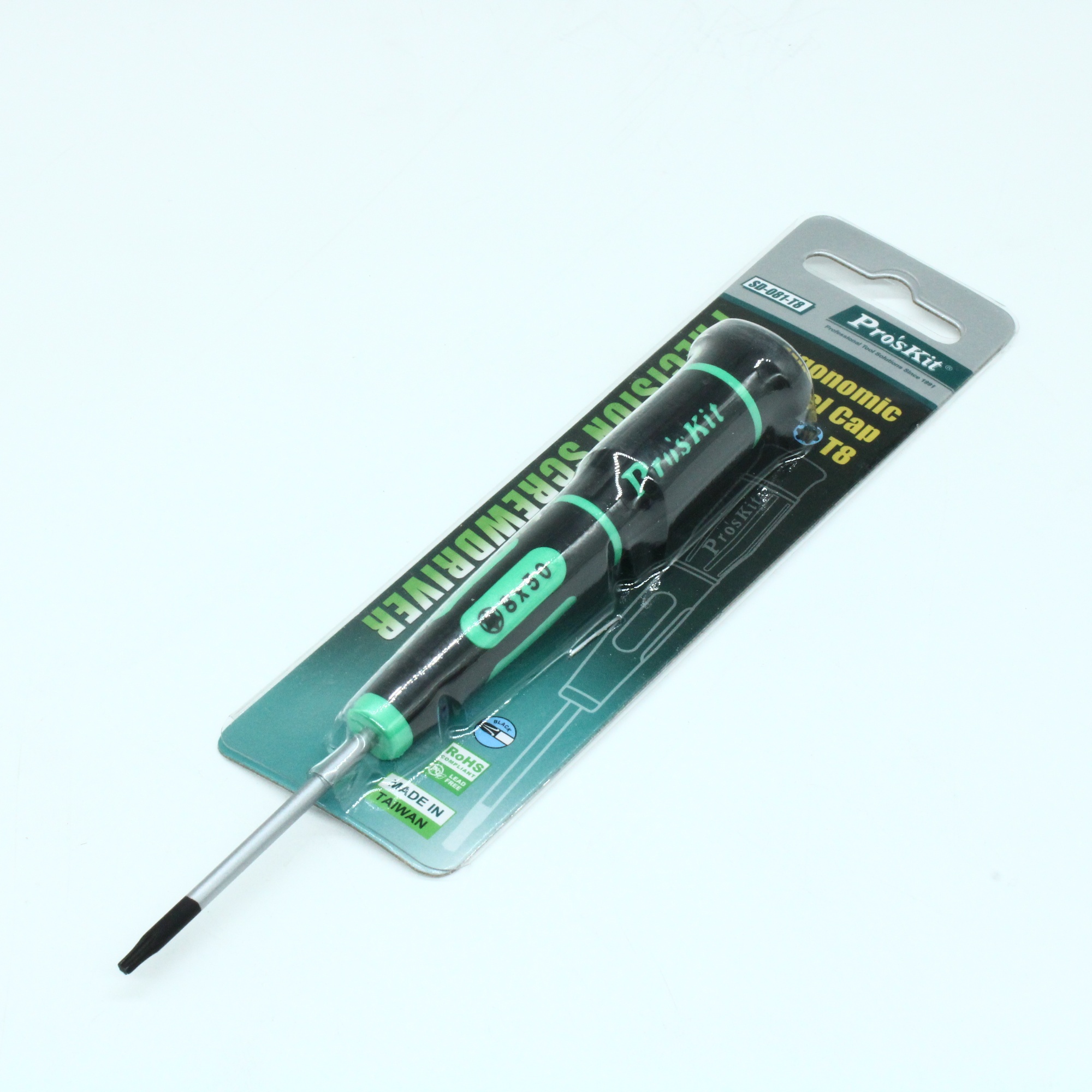 SD-081-T8 - Прецизионная звездообразная отвертка (T8 х 50 мм) с вращающейся ручкой