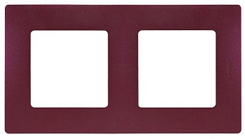 ETIKA Рамка 2 поста сливовая 672562