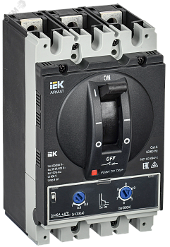 Автоматический выключатель в литом корпусе ARMAT 3P типоразмер A 35кА 80А расцепитель термомагнитный регулируемый AR-MCCB-3A-035-0080A-ATUC