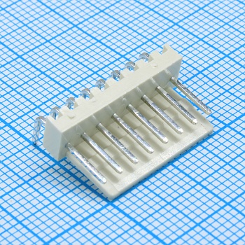 DS1070-8MRV6 - Разъем типа провод-плата, вилка угловая, шаг 2.54 мм, 8 контактов.