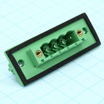 2CDGRM-5.08-04P-14-100A(H) - Разъемный клеммный блок на плату, 4 контакта. Серия 2CDGRM-5.08