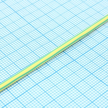 Трубка термоусадочная ТУТ нг 1,5/0,75 желт-зеленая - 1м, не поддерживает горение