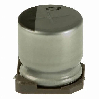 UWT1E471MNL1GS - Конденсатор алюминиевый электролитический 470мкФ 25В ±20% (10х10мм) для поверхностного монтажа 300мА 1000час 105°С лента на катушке