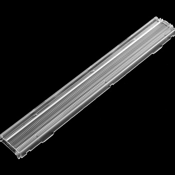 ASL280D40HXXLED60G - Линейная линза для светодиодов 2835/3030/5630, 90%, ~60°, 280mm H:40mm (ZHAGA standard),