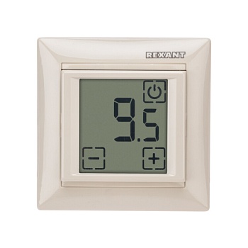 Терморегулятор сенсорный RX-419B бежевый (совместим с Legrand серии Valena) 51-0585