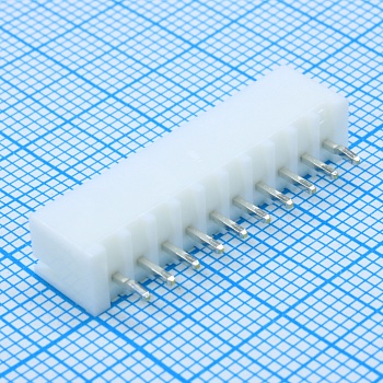 B10B-XH-A (LF)(SN) - Серия XH. Корпус разъема - вилка на плату 10 контактов, шаг 2.5мм