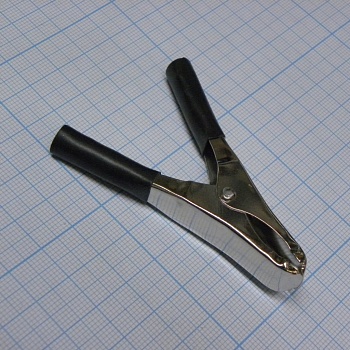 крокодил   8006 BLACK 20A (1231) - зажим типа крокодил