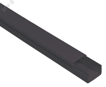 Кабель-канал 20х10 "ЭЛЕКОР" черный (96м) EL-KK10-020-010-1-K02