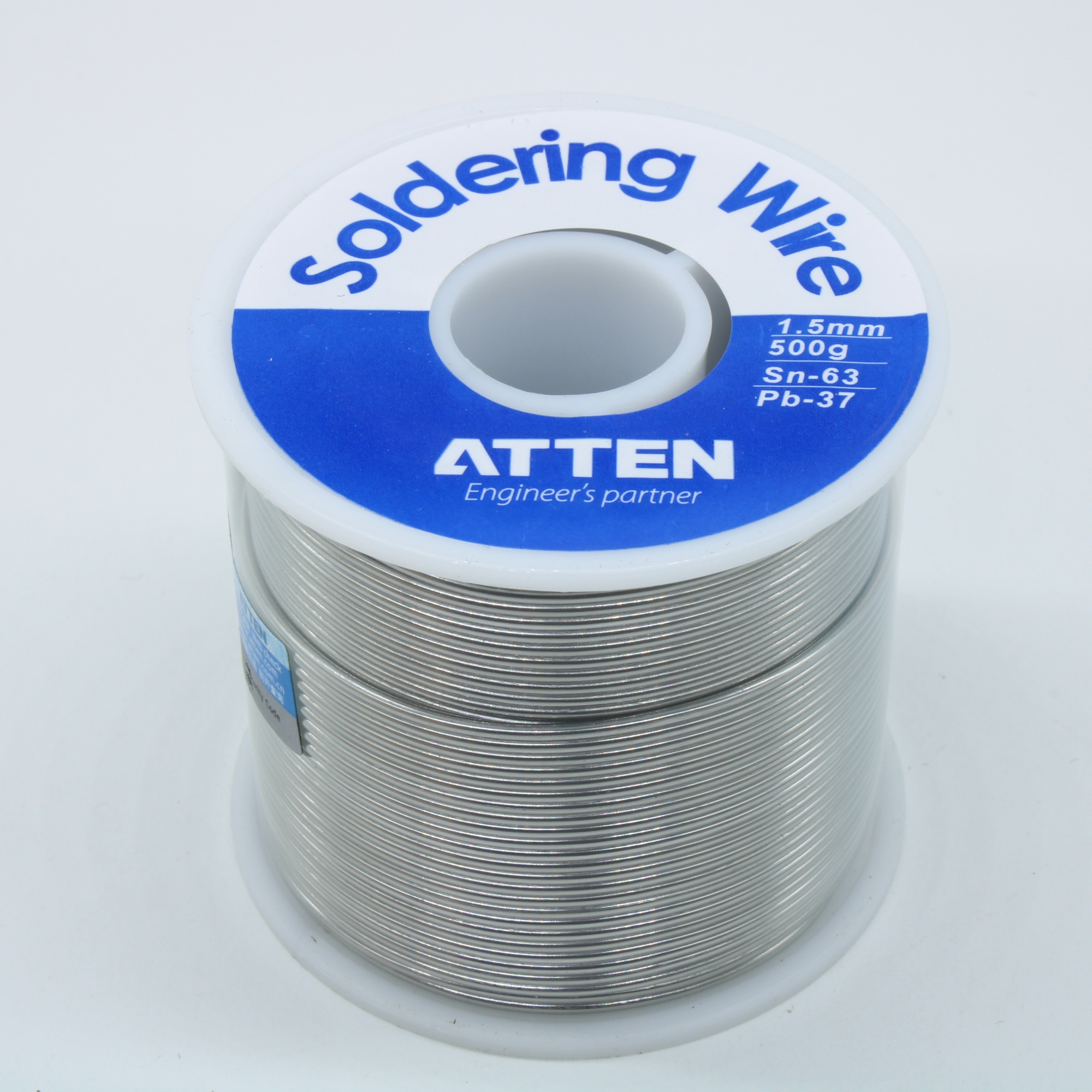 TS-63A5500 Sn63Pb37 1.5мм 500г 2.0% - Свинцовый одноканальный трубчатый припой с флюсом 2.0% ROL0, температура плавления 183-184°С