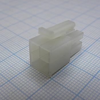 I-DS1073-02-SCT002X2 - Корпус разъема, Mini-Fit, 4 конт (2х2), гнездо на кабель, шаг 4,2мм, требуются контакты T-DS1073-02-SC600