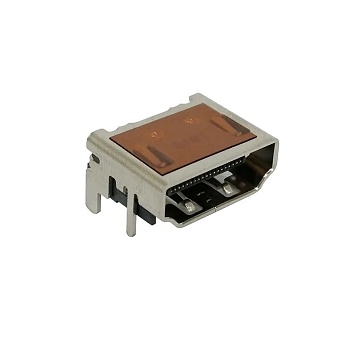 2086581061 - Разъем HDMI 19 контактов угловой крепление в отверстия