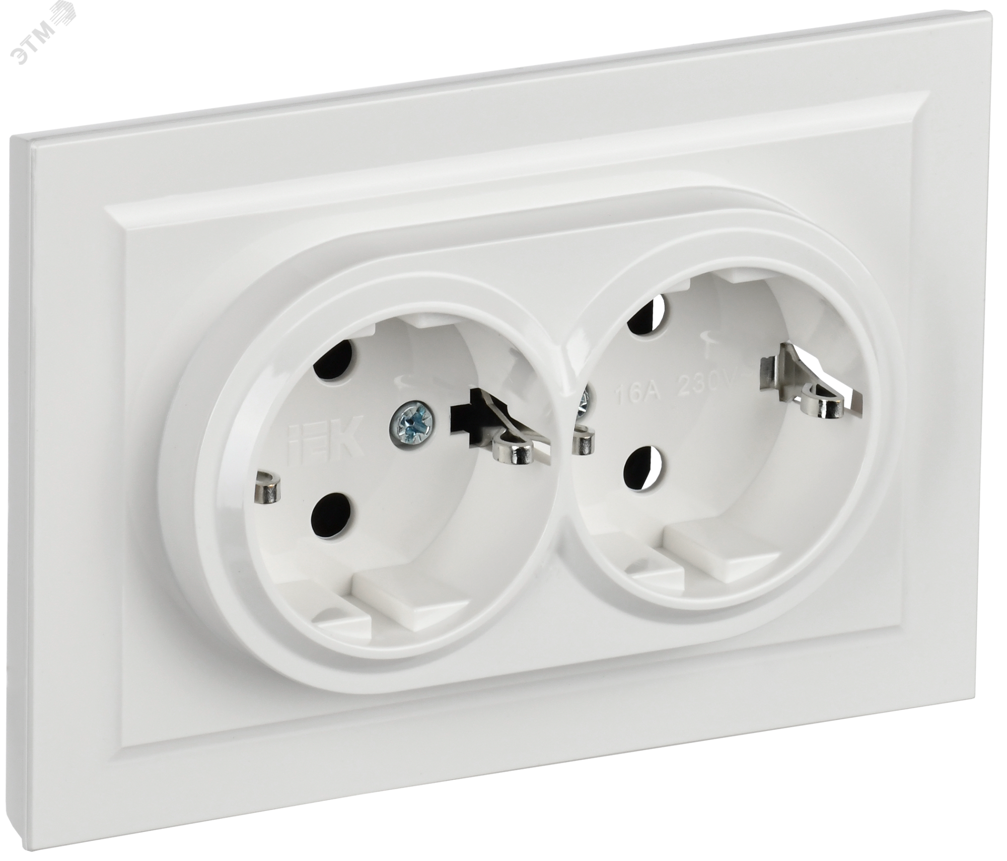 BRITE Роз. 2-я с з/к/ш 16А в сб. РСш12-3-БрБ бел. BR-R24-16-K01-F-PRO