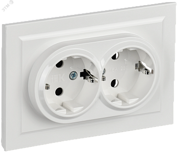 BRITE Роз. 2-я с з/к/ш 16А в сб. РСш12-3-БрБ бел. BR-R24-16-K01-F-PRO