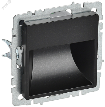 Подсветка светодиодная BRITE встраив. ПЛ20-БрЧ черн. BR-FL20-K02