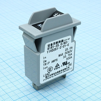 B1R1-25.0/80-11VD2S1-2-C1-E - Гидравлический магнитный автоматический выключатель 25A, 1P, 80VDC UL