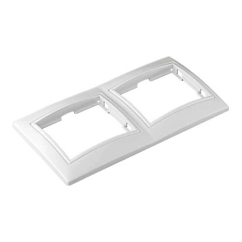 Рамка 2-м СП Севиль горизонт. бел. С0044