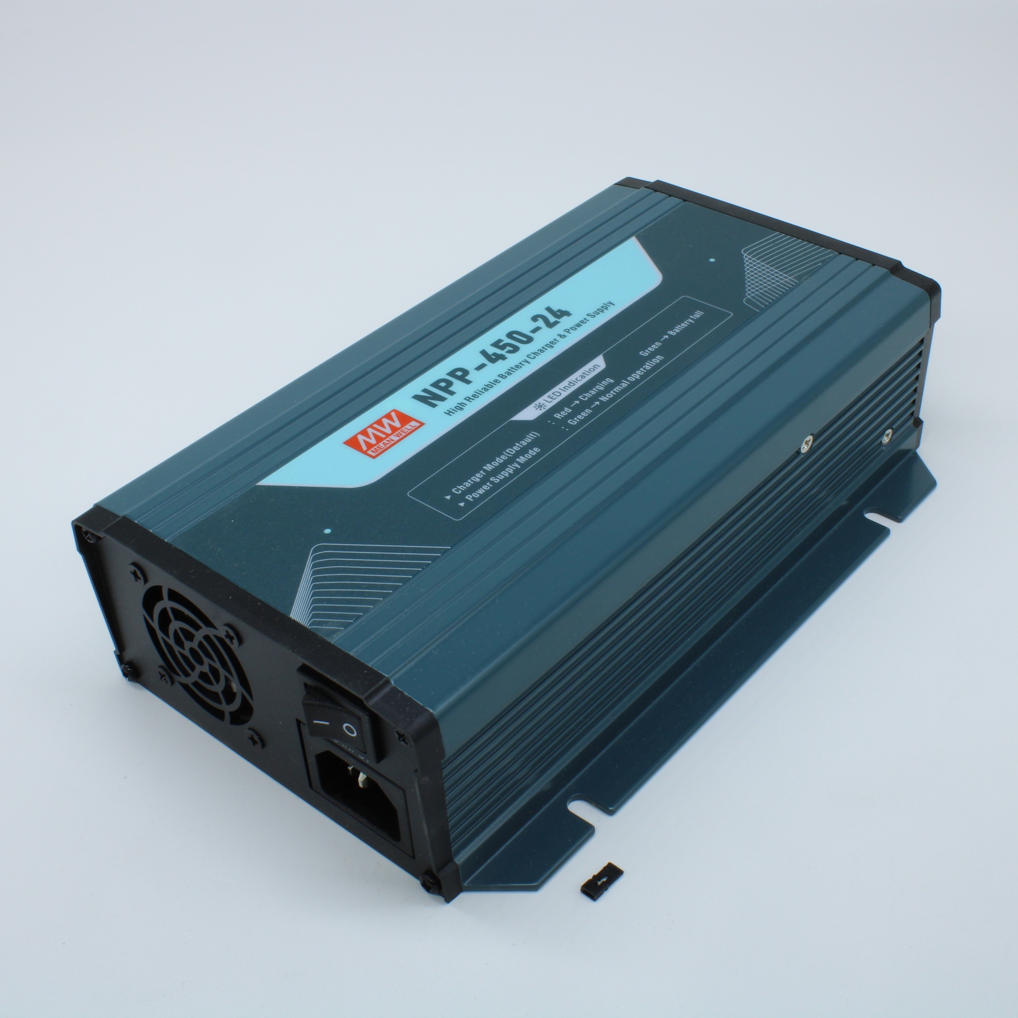 NPP-450-24 - AC/DC + зарядное устройство, 28.8V/6.75…13.5A, рег.вых=21…42В, вход 90…264VA C, 47…63Гц /127…370В DC, изоляция 3000В AC, PFC, для свинцовых (обслуживаемых, гелевых, AGM), 3 стадии заряда, 205*135*55мм, -30…+70°С