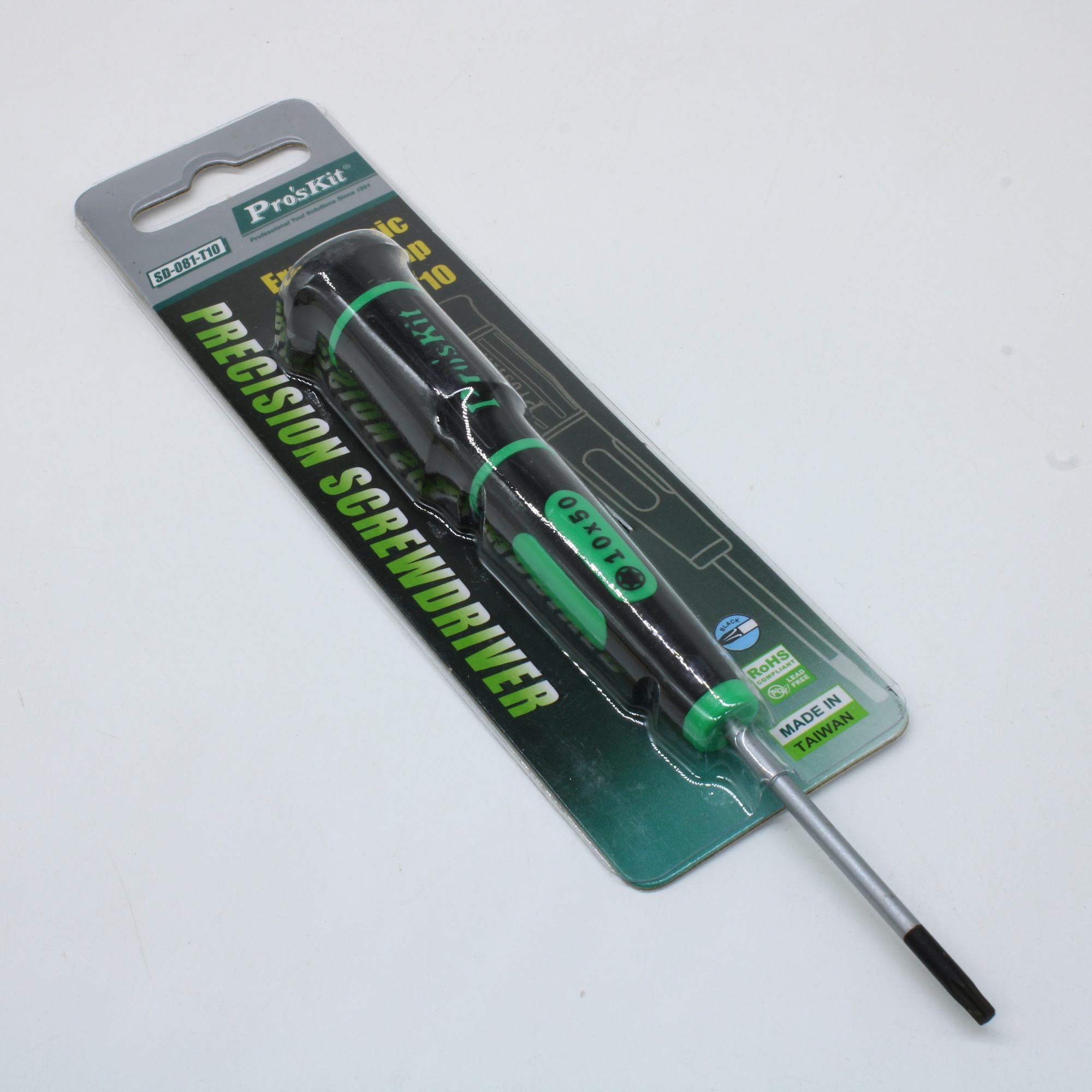 SD-081-T10 - Прецизионная звездообразная отвертка (T10 х 50 мм) с вращающейся ручкой