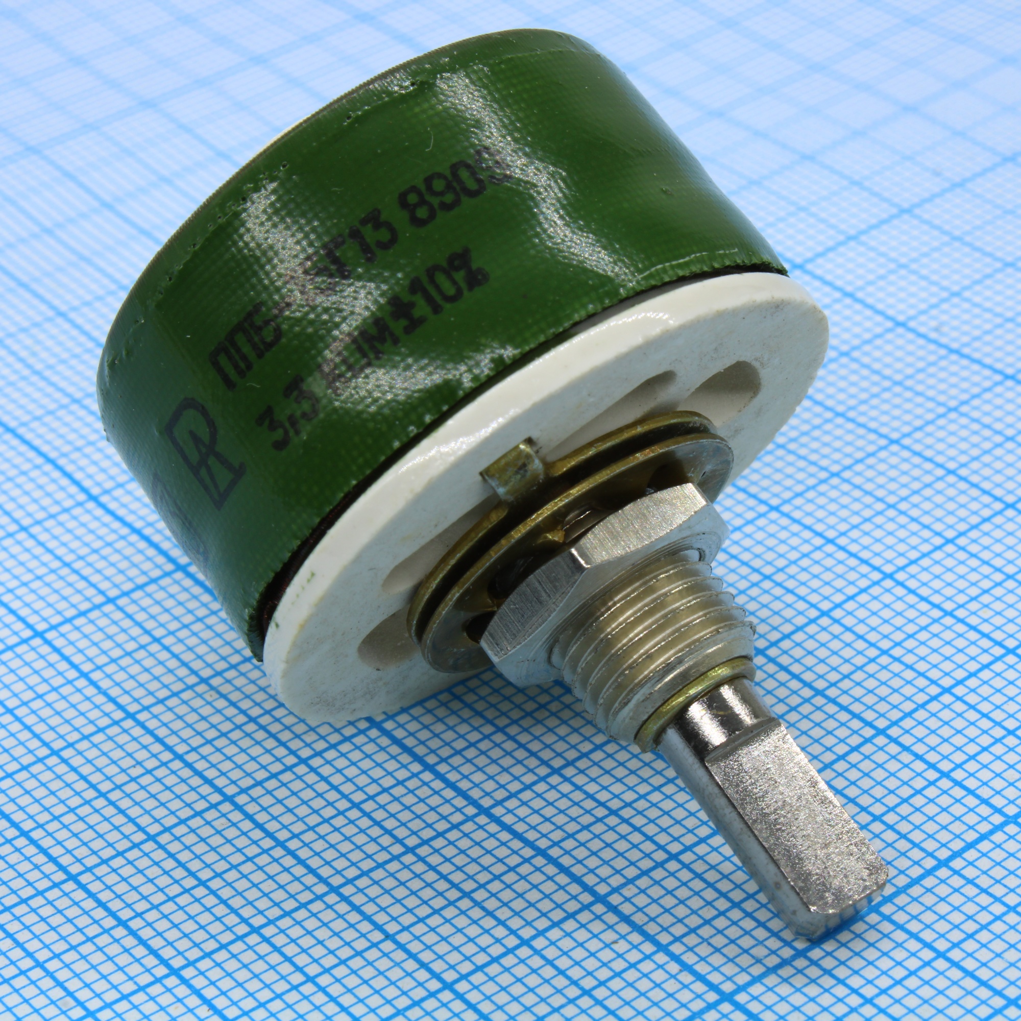 ППБ -15Г13  3.3К ±10% - Резистор переменный проволочный 3.3кОм ±10% 15Вт