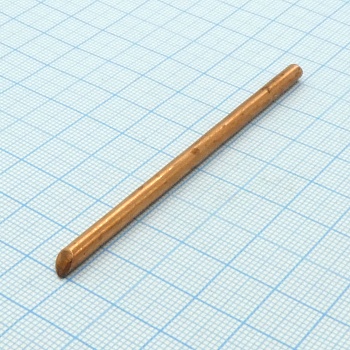 Жало  паяльное 4* 80мм медное скос - цилиндрическое медное жало для паяльника, диаметр 4мм, длина 80мм