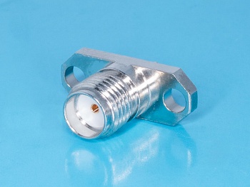 SMA-BJ1 - Разъем SMA гнездо на блок, пайка, крепление под 2 винта