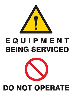 gws256964 - Знаки магнитные "EQUIPMENT BEING SERVICED", 148х105 мм, 5 шт/упак