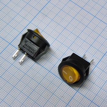 SWSMRS-101-2-C3-Y/B - переключатель клавишный