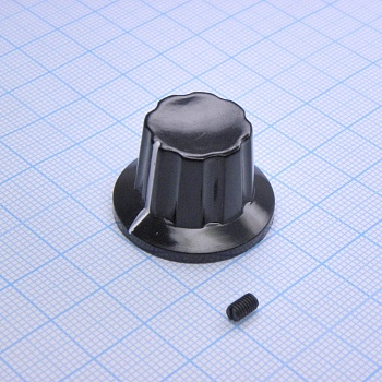 Ручка K17-1 bakelite d=6 - Ручка управления, на вал 6 мм