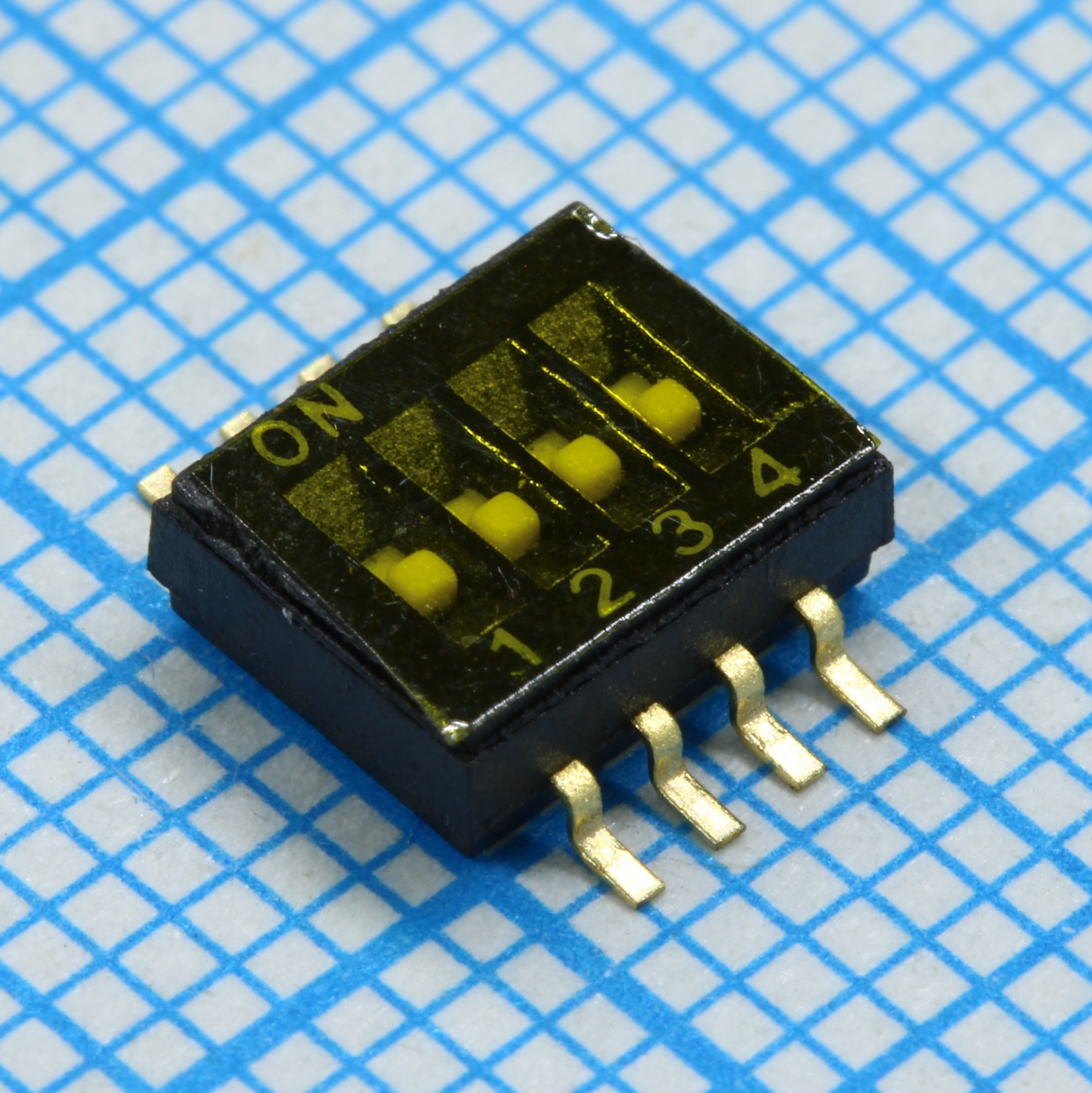 L-KLS7-KPR-04-N-11 - Переключатель SMD-монтаж, 4 позиции, шаг 1,27мм