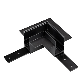 Коннектор угловой MAG-ORIENT-CON-2653-FDW-L90 (BK) 044155 - Угловой коннектор для встраиваемого трека MAG-ORIENT. Материал алюминий, цвет черный. Размеры 90x90x70x53мм. Аксессуары для электрического соединения с треком приобретаются отдельно. В комплекте 