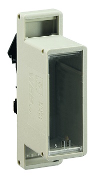 Корпус 86.010.0053.0 - Корпус для РЭА, с креплением на TS35, без печатной платы, габариты корпуса, Ш х В х Г (мм): 27 x 42 x 96, габариты платы, Ш х В х Г (мм): 93 x 22, цвет: серый, серия wiebox WEB 1