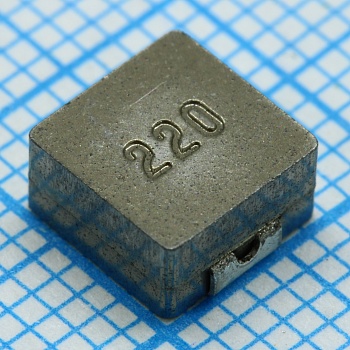 SRP6540-220M - Чип-индуктивность силовая экранировавнная/литая проволочная 22мкГн ±20% 100кГц порошковое железо 2.5А 0.133Ом