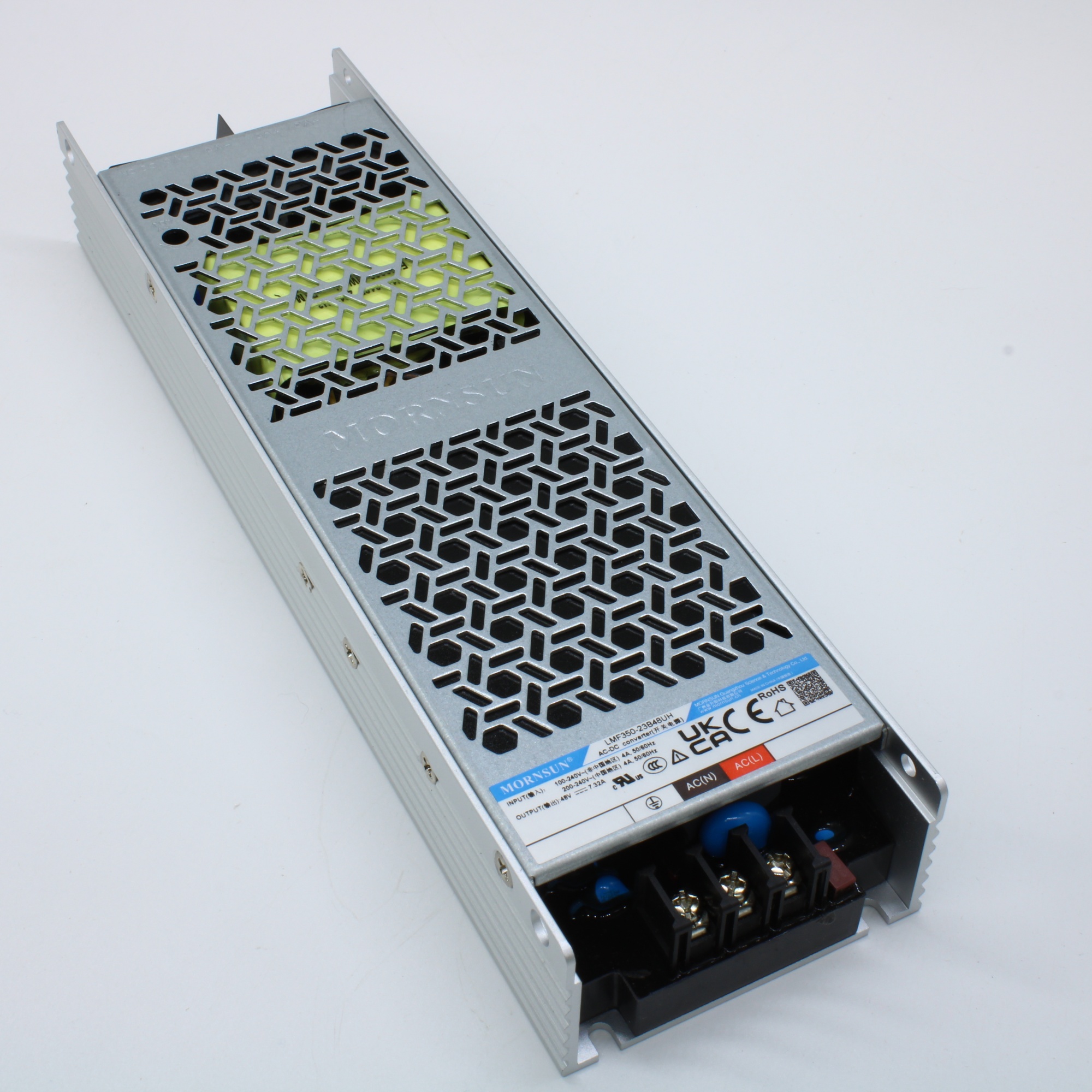 LMF350-23B48UH - Преобразователь AC-DC, 350Вт, вход 85...305В AC 47...63 Гц, выход 48В/7.32А, изоляция 4000В AC, в корпусе на шасси, -40...+85°C
