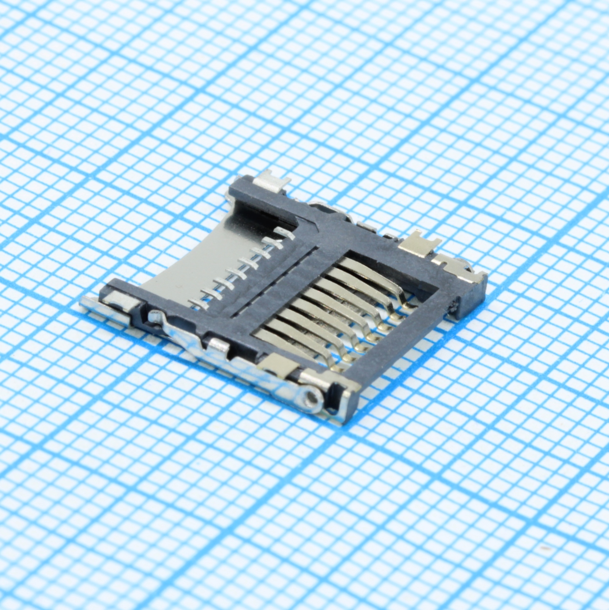 DS1139-04-08SS4BSR - Разъем держатель microSD (SMT) 8 контактов на плату