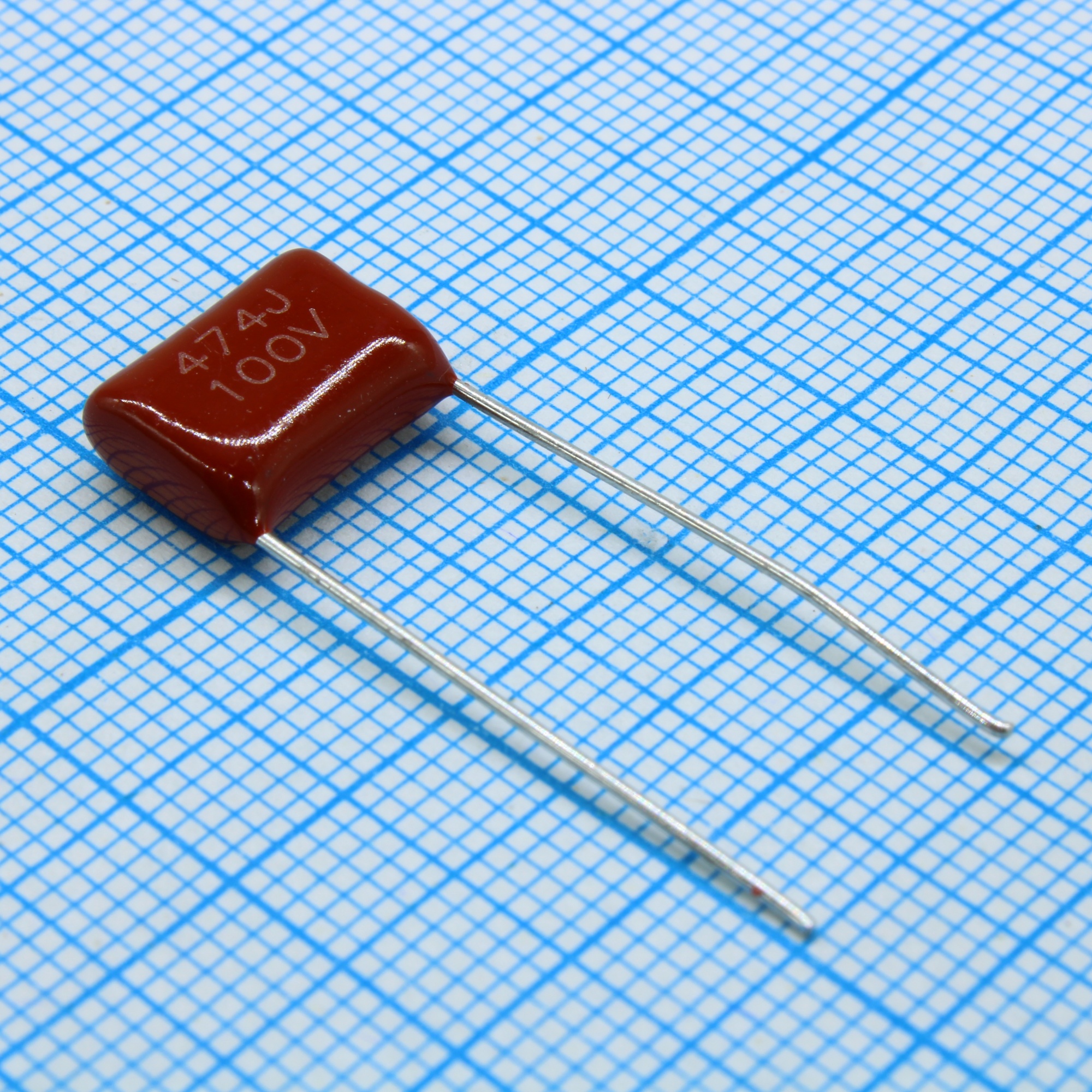 L-KLS10-CL21-474J100-P10 - Конденсатор металлоплёночный полиэтилентерефталатный 0.47мкФ 630В ±5% шаг выводов 10мм