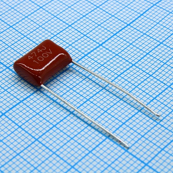 L-KLS10-CL21-474J100-P10 - Конденсатор металлоплёночный полиэтилентерефталатный 0.47мкФ 630В ±5% шаг выводов 10мм