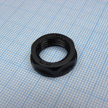 DLM-PG7P (black) - Гайка для крепления кабель ввода на панель