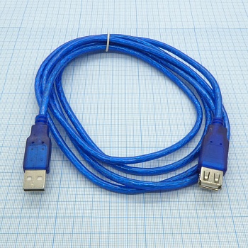Шнур-удлинитель USB AM-AF - Шнур - удлинитель USB    AM-AF