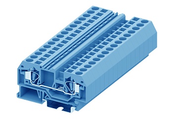 Проходная клемма 206924 - Проходная клемма, TA6, тип фиксации провода: пружинный, номинальное сечение: 6 мм кв., 41A, 800V, ширина: 8 мм, цвет: синий, тип монтажа: DIN 35