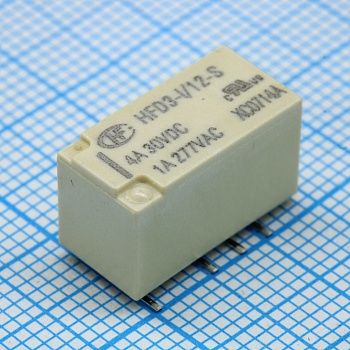 HFD3-I/12-SR - Реле сигнальное 4А две группы на переключение катушка 12В 140мВт