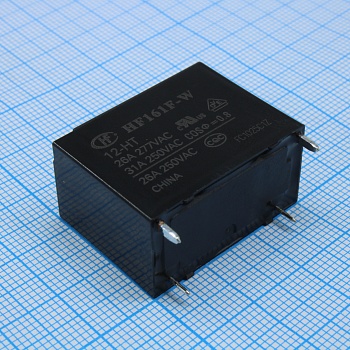 HF161F-W/12-HT - Реле силовое, 26А один контакт на замыкание катушка 12В
