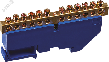 Шина нулевая на DIN-изол NBB-M69-12D/B 17291