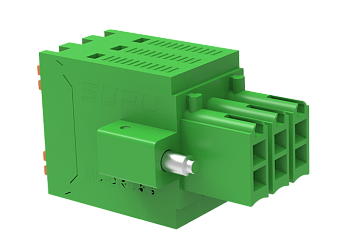 Розеточный разъем на кабель MC-DRG3.5H36P-K-0001 - Розеточный разъем, прямой, 2 этажа, на кабель, шаг: 3.5 мм, 18х2 полюсов, фиксация провода Push-In исполнение: с монтажными фланцами, 160V, 13,5A, цвет: зеленый