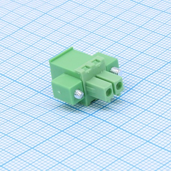 15EGTKAM-3.81-02P-14-00 - Разъемный клеммный блок, 2 контакта. Серия 15EGTKAM-3.81