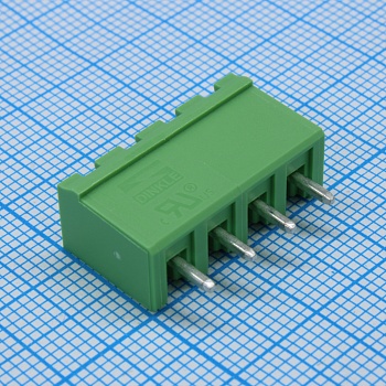 5EHDVC-04 - Колодка клеммная (розетка) на плату 4 контакт(ов) шаг 5.00 мм 300В 15А