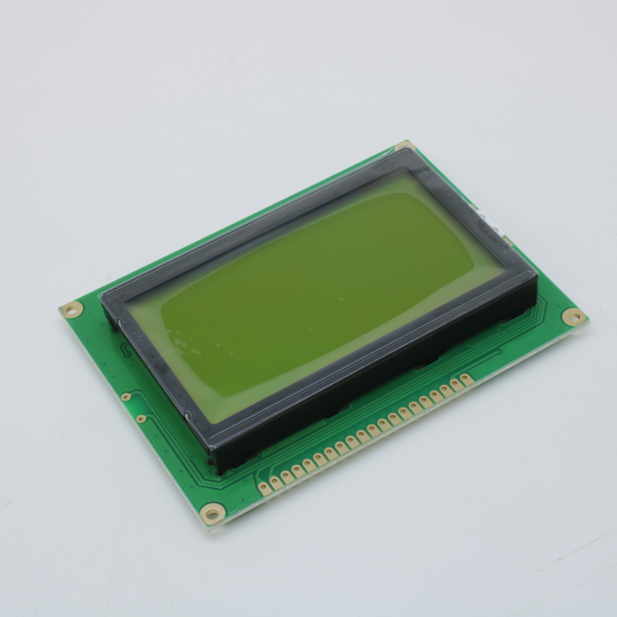 WG12864A-YYK-T#N - ЖКИ графич, 128 x 64, STN Ж-Зел Positive/Transfl, подсв. LED Ж-Зел, контроллер NT7108, 12 o`cl, -20...+70C Build in Negative Voltage