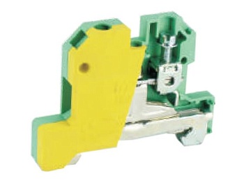 Заземляющая клемма USK-16JD - Заземляющая клемма, тип фиксации провода: винтовой, номинальное сечение: 16 мм кв., ширина: 12 мм, цвет: желто-зеленый, тип монтажа: DIN 35