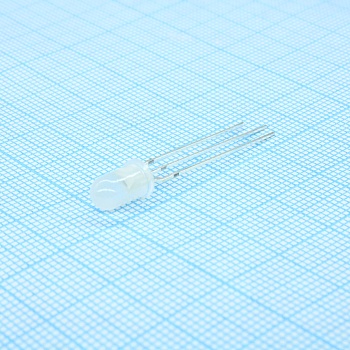 FYL-5019UEUGW1B - Светодиод 5мм/красный/620нм/200мкд - зеленый/572нм/260мкд/белый матовый/50°